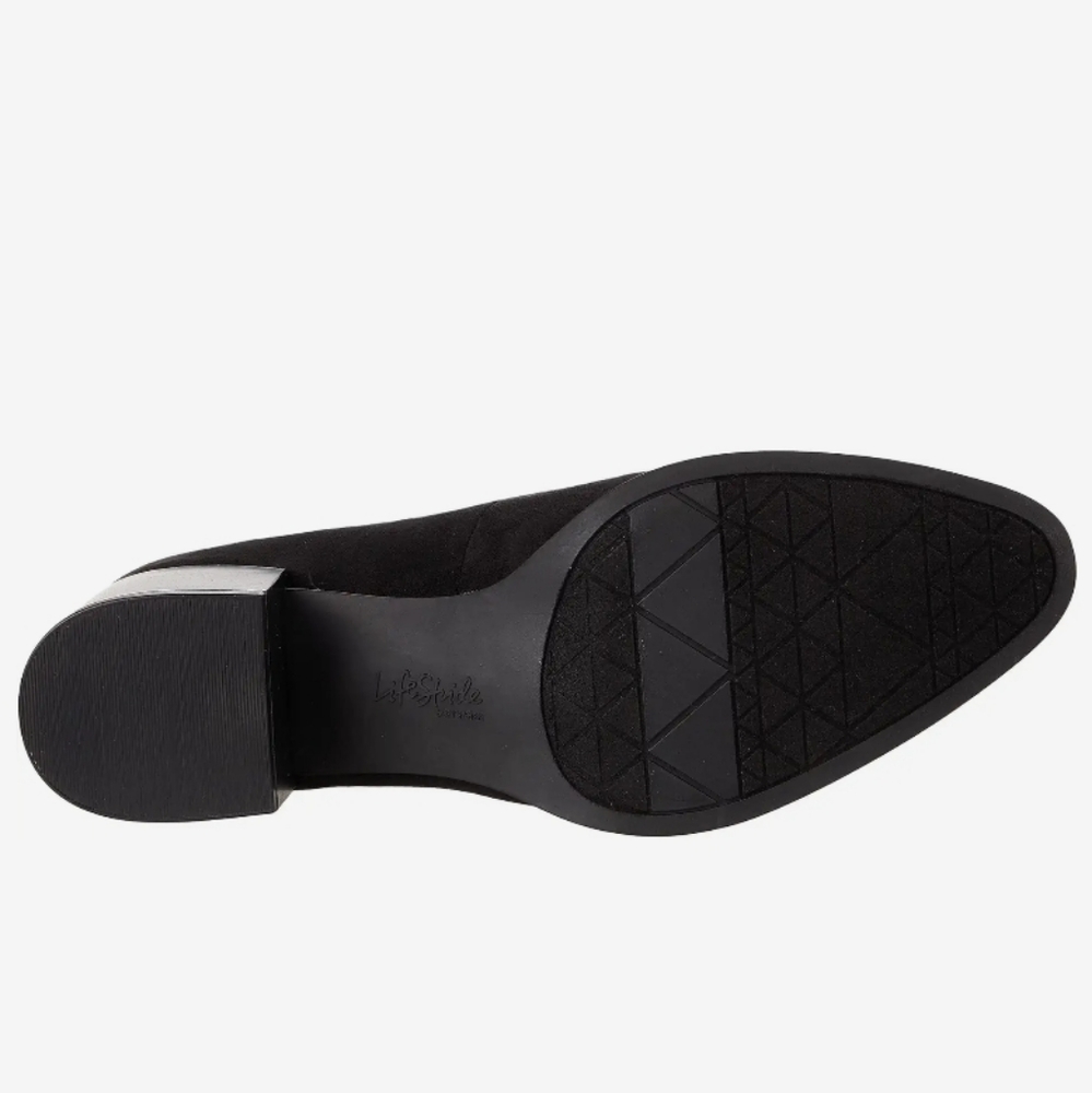 Lifestride Devyn Slip On Loafers Black Micro 7 WIDE - Picture 6 of 10